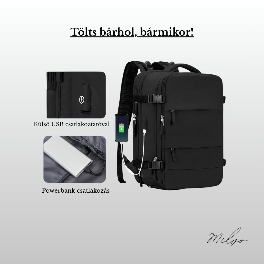 Milvo Multifunkciós Hátitáska - A mindennapok legokosabb megoldása